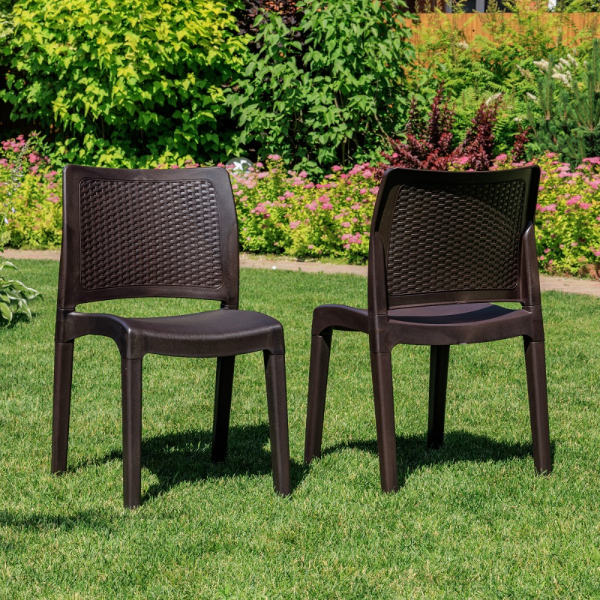 Комплект обеденных стульев Royal Family JULY (2 шт.) коричневый